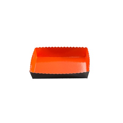 Dessert tray 160x100x35mm orange-black